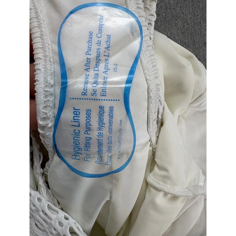 Coco Reef Contours Swimsuit Womens 12/36c Shapemaker White Crochet One Piece NWT - Picture 10 of 10